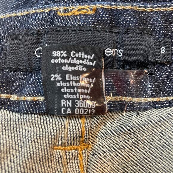 CALVIN KLEIN JEANS FLAP POCKET LEAN BOOTCUT Y2K AIKO BOOTCUT DARL BLUE JEANS 8 - Picture 8 of 10